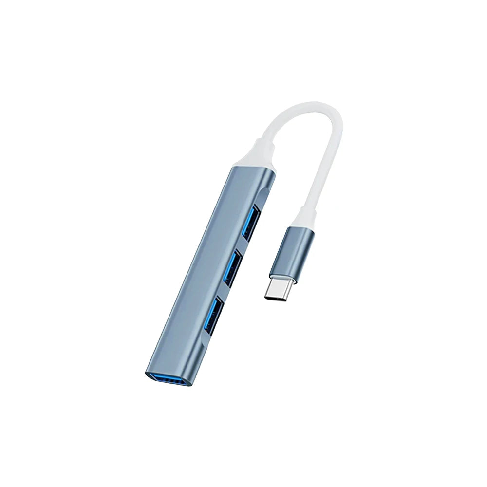 4-in-1 USB C Hub 3.0, Multi-Port OTG Adapter for Smartphones, Tablets, Laptops, Computers, Type-C Splitter Pi-Mart