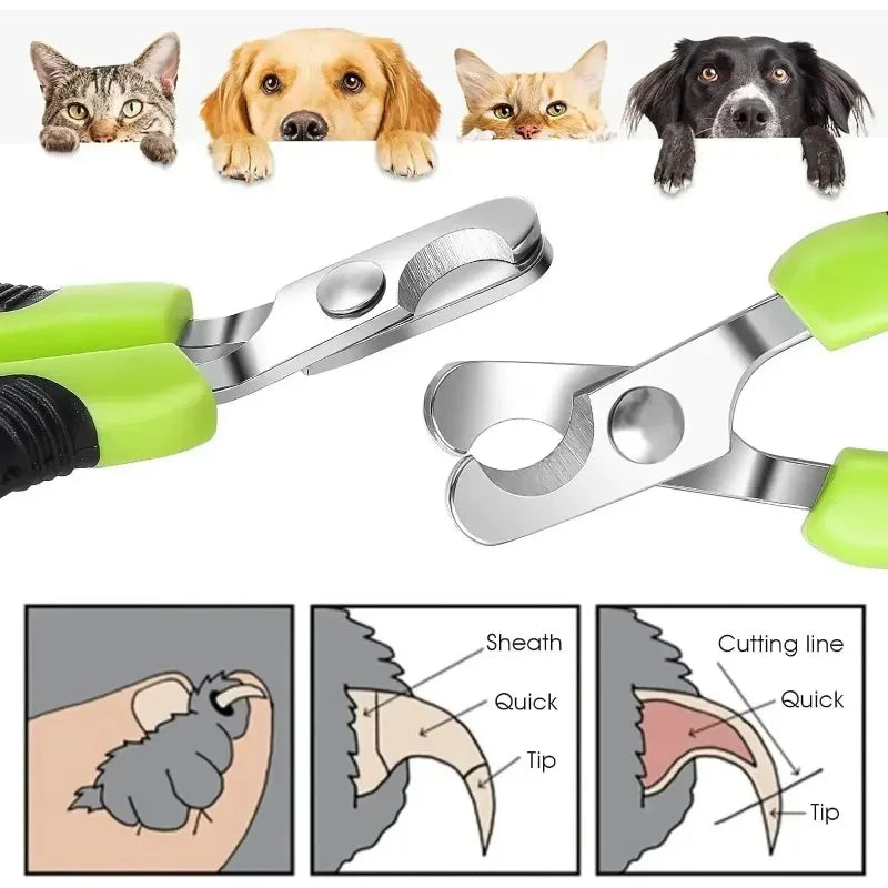 Hot Sale Cat Nail Toe Claw Clippers Trimmer Grooming Tools Animals Pet Supplies Stainless Steel Dog Nail Clipper Scissors Pi-Mart