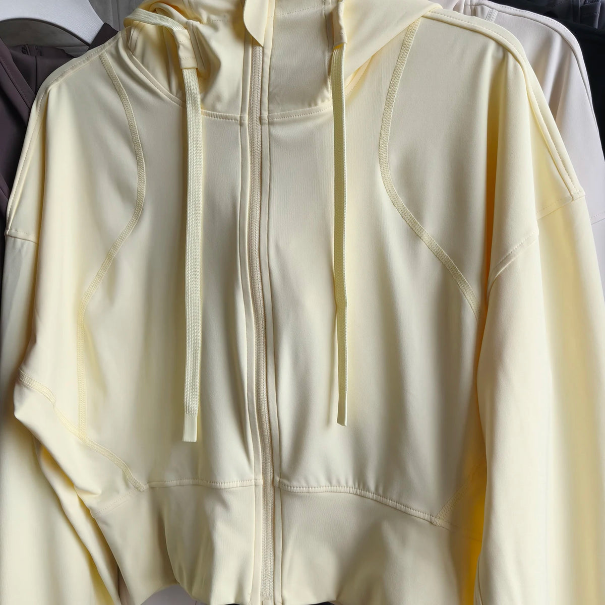 Women's Hooded Running Jacket Cycling Coat Yoga Jogging Shirt Tights Outdoor Sports Gym Clothing Running Wear Sportswear Pi-Mart
