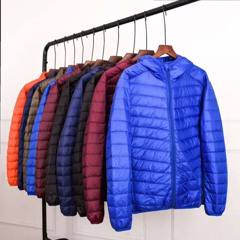 Men's Ultra Light Down Jacket 2024 New Arrivals Spring Winter Feather Ultralight Packable Casual Classic Puffer Coats Men Jacket LadyShow.Store