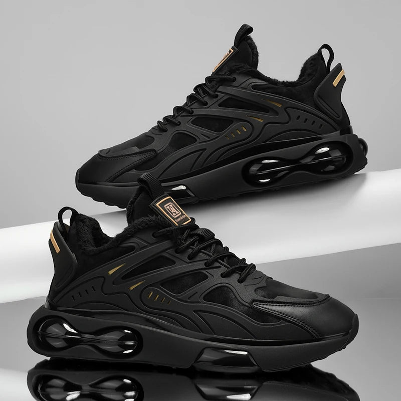 Couples casual sports shoes autumn winter warm plush cotton shoes Men Women fashion outdoor soft sole light racing running shoes Pi-Mart