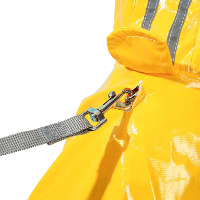 Waterproof Dog Jacket PU Dog Raincoat For Small Dogs Cats Reflective Puppy Raincape Chihuahua Yorkies Raincoat Pet Poncho Pi-Mart