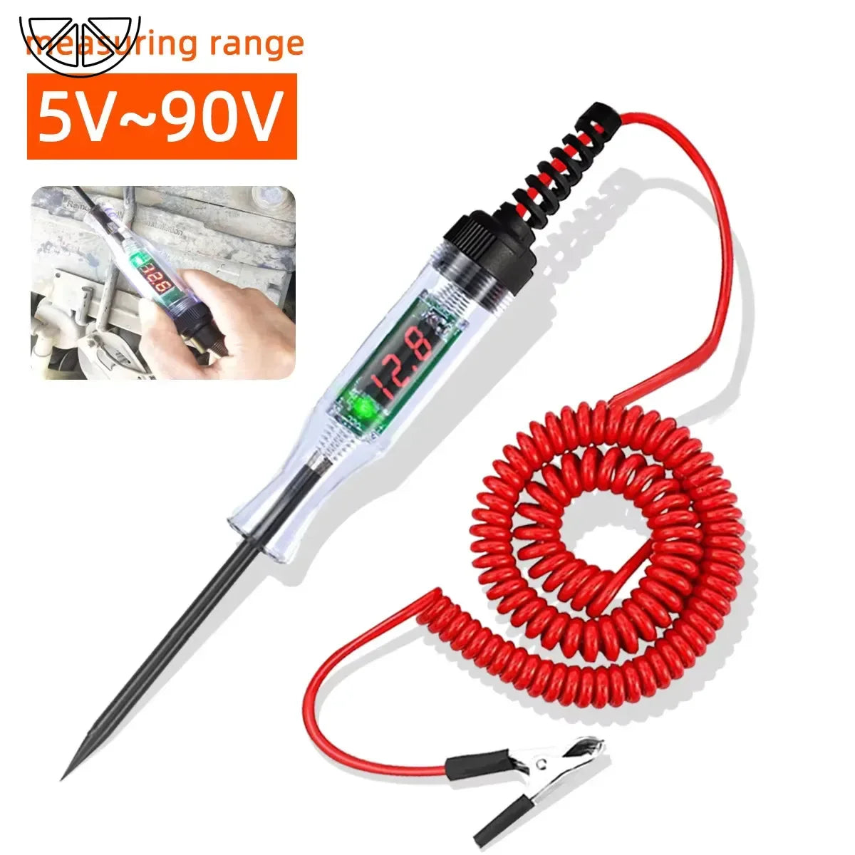 Car Truck Voltage Circuit Tester Auto Car Diagnostic Probe Test Pen Light Bulb Electric Measuring Pen Repair Tools 6V 12V 24V Pi-Mart