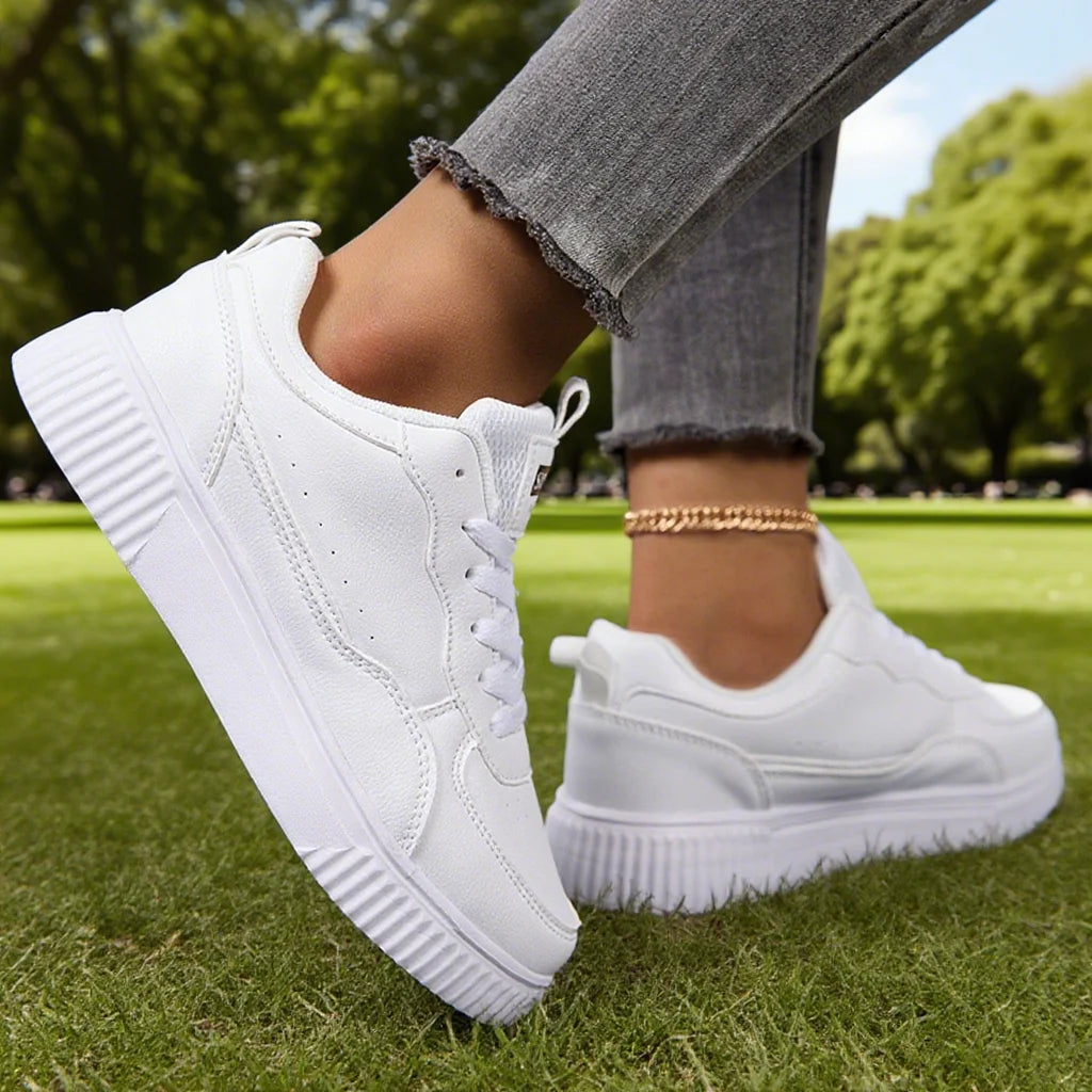Fashion Women Casual Shoes Breathable Walking Flat Shoes Sneakers White Female Footwear Sports Running Outdoor Walking For Men Pi-Mart