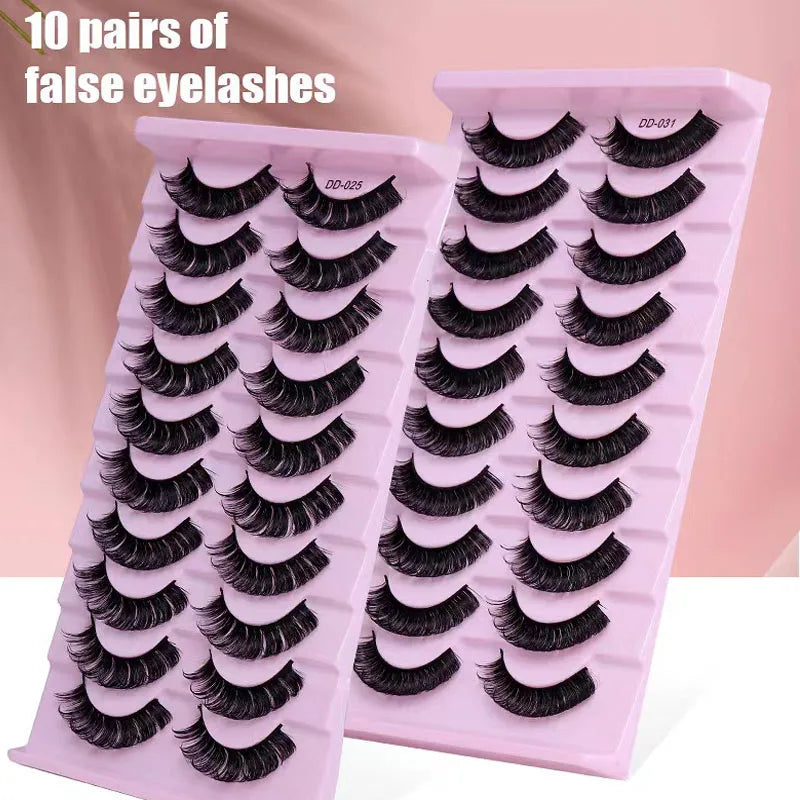 Faux mink eyelashes natural 3d mink lashes makeup volume false eyelashes in bulk cilio H13 E-08 Pi-Mart