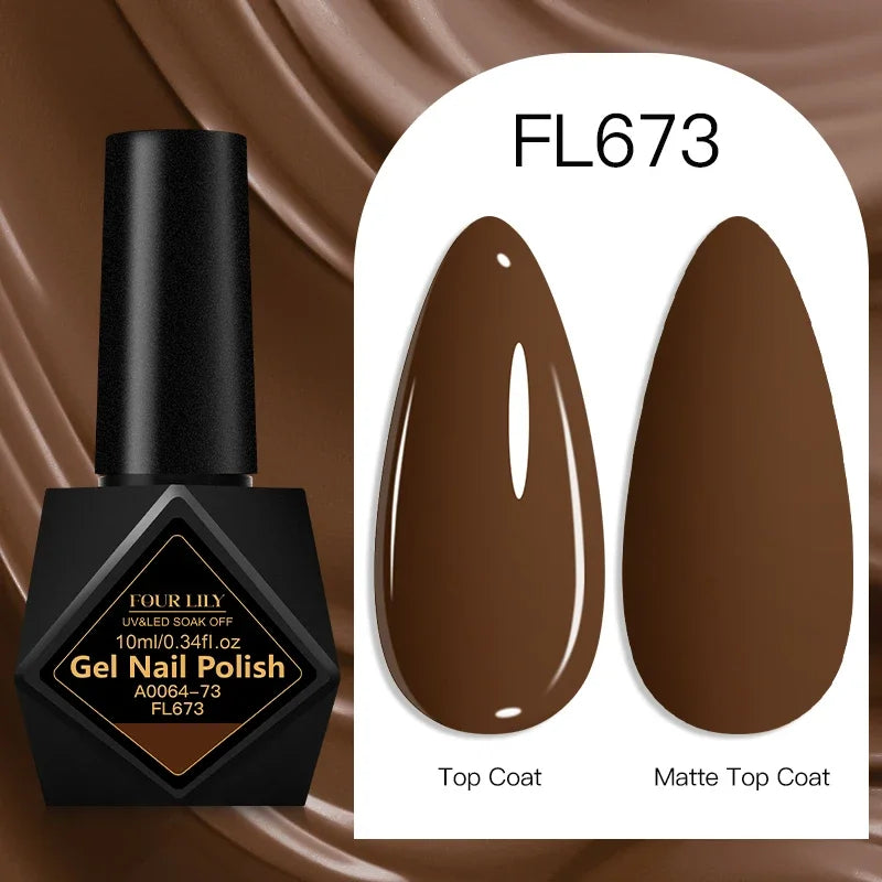 10ml Gel Nail Polish 162 Colors Nail Supplies Vernis Semi Permanent Nail Art Manicure Soak Off LED UV Gel Nail Varnishes Summer Tri Light Beauty