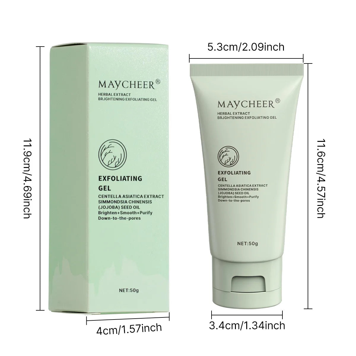 Herbaceous Exfoliating Peeling Gel Facial Scrub Moisturizing Nourishing Repair Scrubs Face Cream Beauty Skin Care Pi-Mart