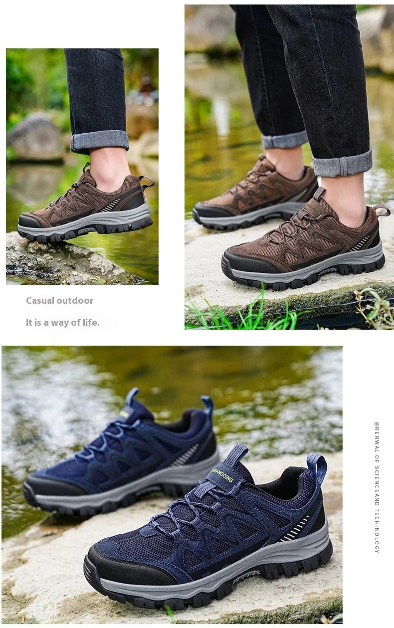 Men'S Hiking Shoes Sports Shoes Classic Design Outdoor Hiking Breathable Lightweight Sports Shoes Autumn New Items 39-48 Pi-Mart