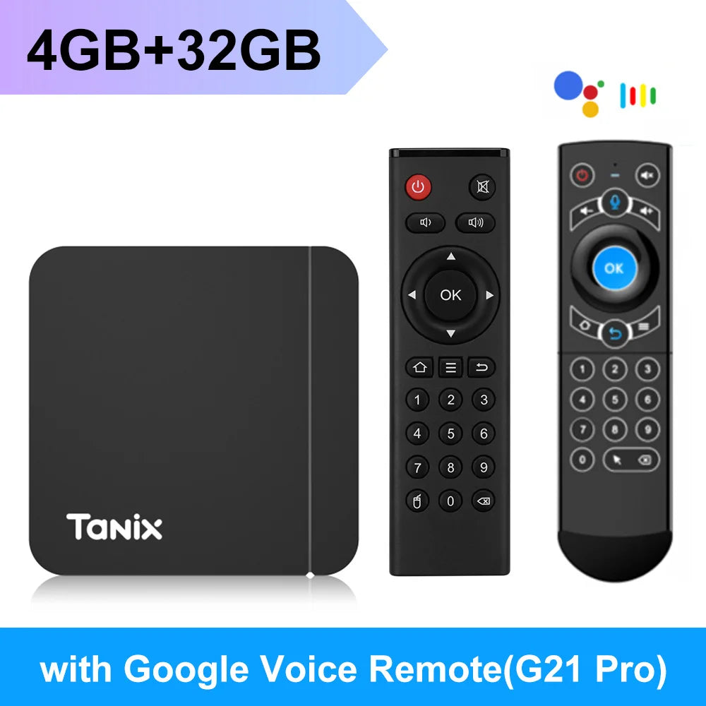 Tanix W2 Smart TV Box Android 11 Amlogic S905W2 4GB 64GB Support AV1 Dual Wifi  Media Player TVBOX Set Top Box 32GB 2GB 16GB Pi-Mart