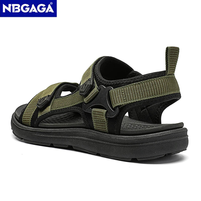 Summer Men Sandals Fashion Leisure Beach Holiday Sandals for Mens Lightweight Shoes New Outdoor Comfortable Casual Sandals Pi-Mart