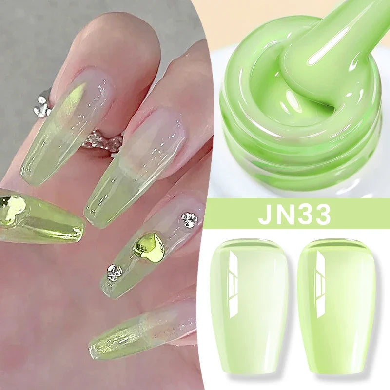 BORN PRETTY 83 Colors 10ml Jelly Nude Gel Nail Polish Autumn Amber Semi Transparent Manicure Soak off UV LED Nails Gel Varnish Tri Light Beauty
