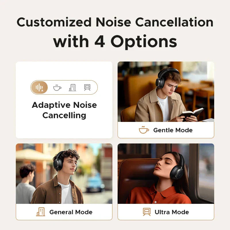 NNEOBA Wireless Over-Ear Bluetooth Headphone Black LuxuryLifeWay Online Store
