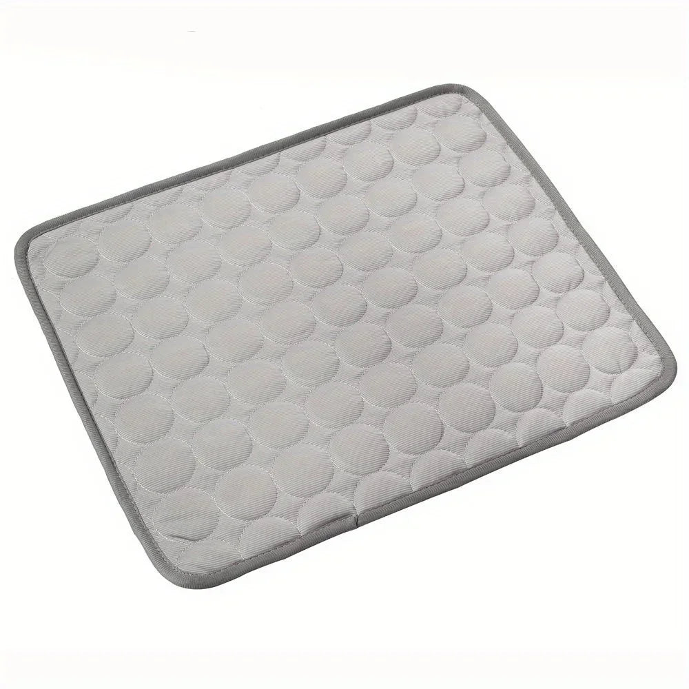 Summer Pet Ice Pad Cool Sleeping Mat Breathable Ice Silk Washable Pet Bed Durable Dog Cat Cushion Pet Supplies for Home Outdoor Pi-Mart