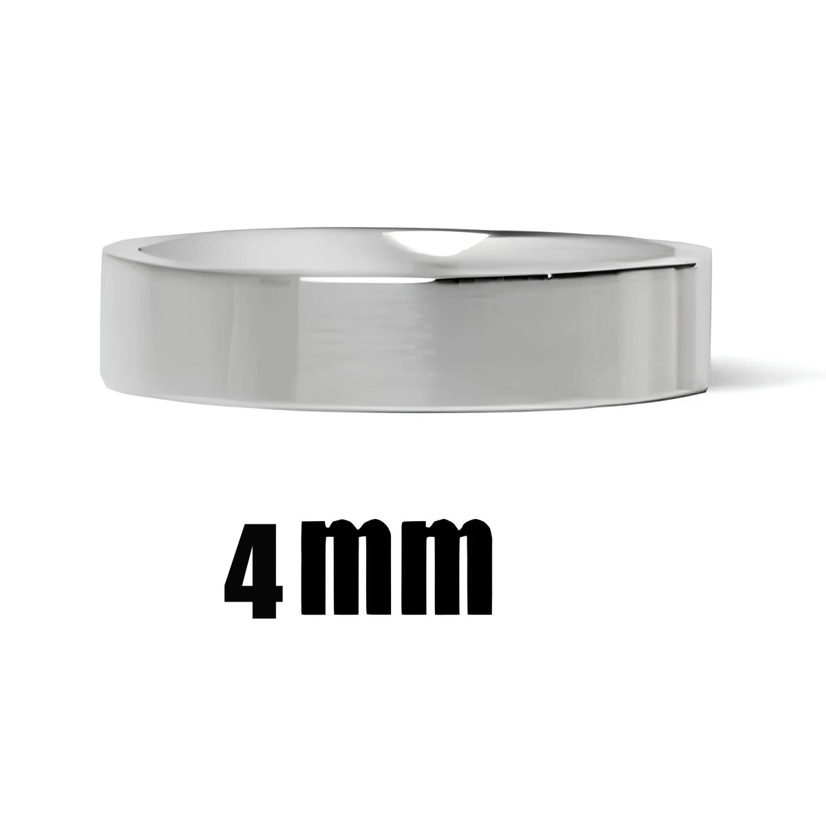 Men's Titanium Steel Bold Matte Ring Punk Syle 8mm Wedding Band Ring for Women Minimalist Gothic Jewelry Best Friend Gift Pi-Mart