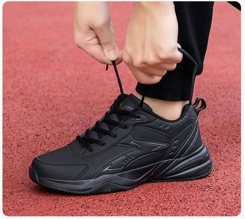 Autumn New Men Microfber Running Shoes Luxury Brand Men Shoes School Student Air-cushion Sneakers Fashion Man Casual Shoes 35-48 Pi-Mart