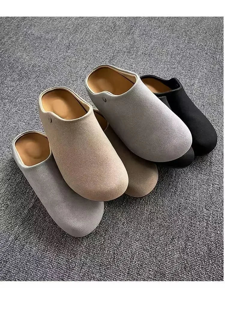 Unisex Closed Toe Mule Slippers Spring Autumn Slip On Soft Sole Casual Shoes for Outdoor Office Home Pi-Mart