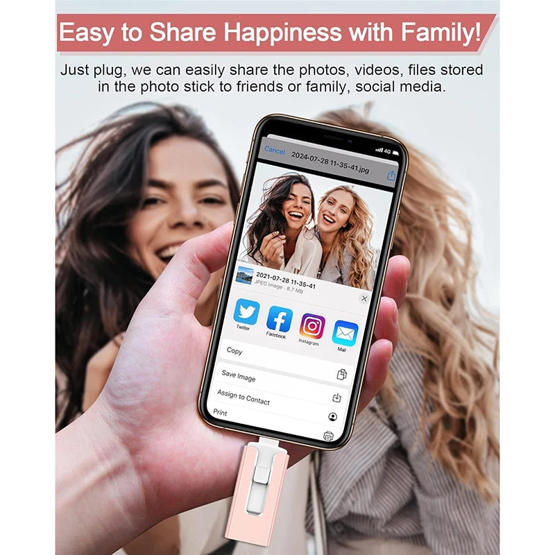 4 In1 OTG Micro USB 3.0  Flash Drive  Dual purpose Android TYPE-C Pen Drive Mobile Micro USB Memory Stick Drive Free For iPhone Pi-Mart