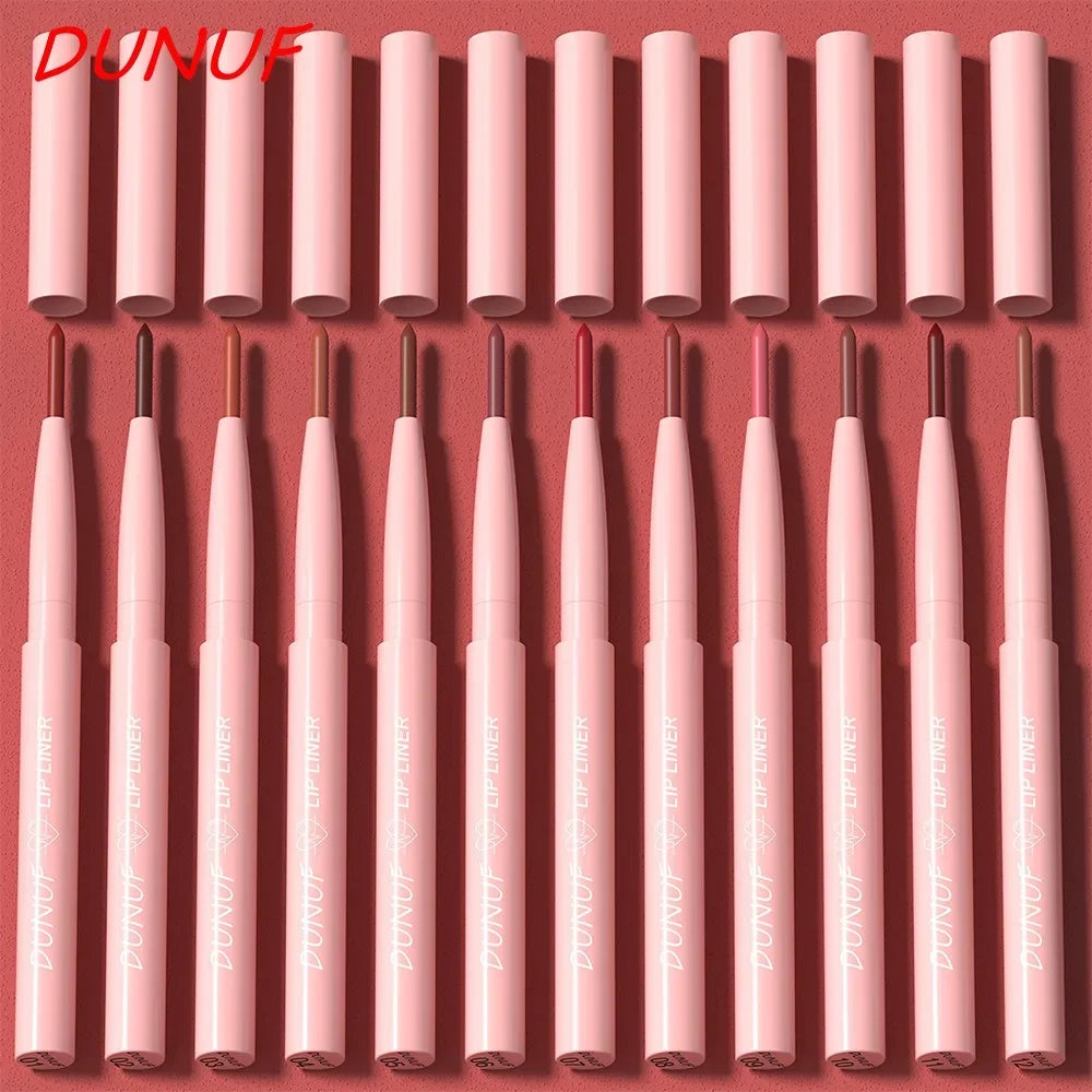 Lip Liner Pencil Long-Lasting Matte Creamy Plumping Lip Stain Waterproof Natural Nude Brown Slim Lip Liner Makeup Pi-Mart