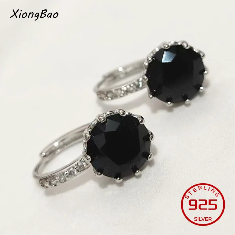 925 Sterling Silver Earrings New Women Elegant Temperament Sterling Anniversary Gift Fashion Jewelry Accessories Geometric Ears Pi-Mart