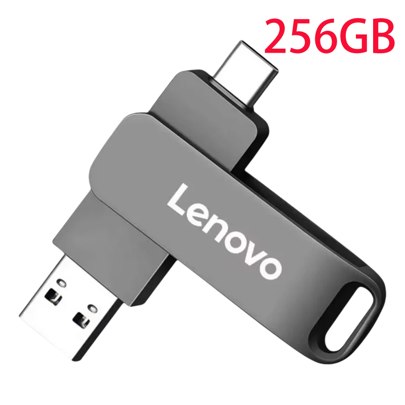 Lenovo USB3.2 USB Flash Drive 512GB OTG Pen Drive High Speed Type-C Flash Disk Real Capacity Metal Pendrive For Phone Computer LadyShow.Store