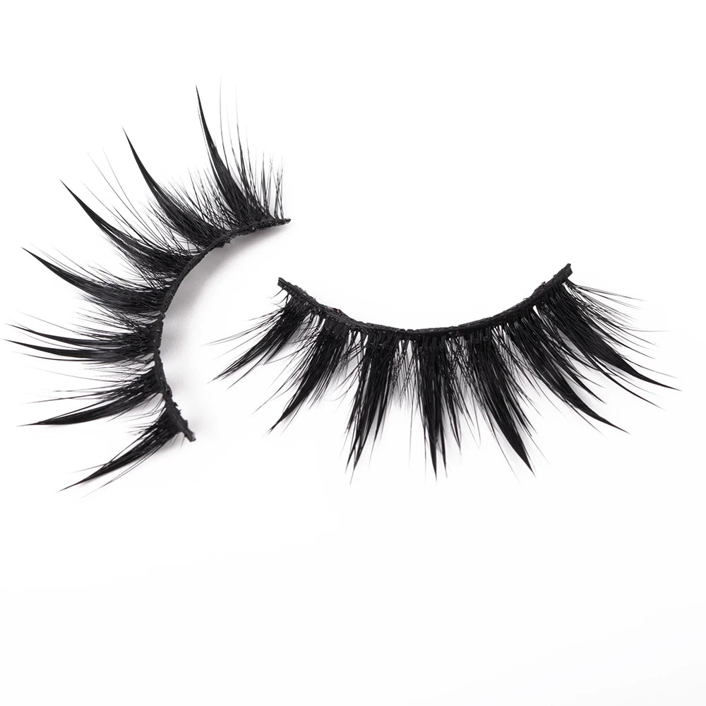 Yiernuo 1/5 Pairs Cosplay Anime Eyelashes Manga Lashes Dramatic Fairy Clusters Lashes Wet Look Lashes Pi-Mart