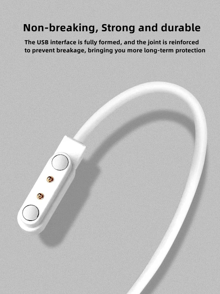 2Pin 4Pin 5Pin Magnetic Charging Cable USB to Pogo Pin for Smart Watch Earphone Wristband 60cm 5V Magnetic Dock Charger Adapter LadyShow.Store