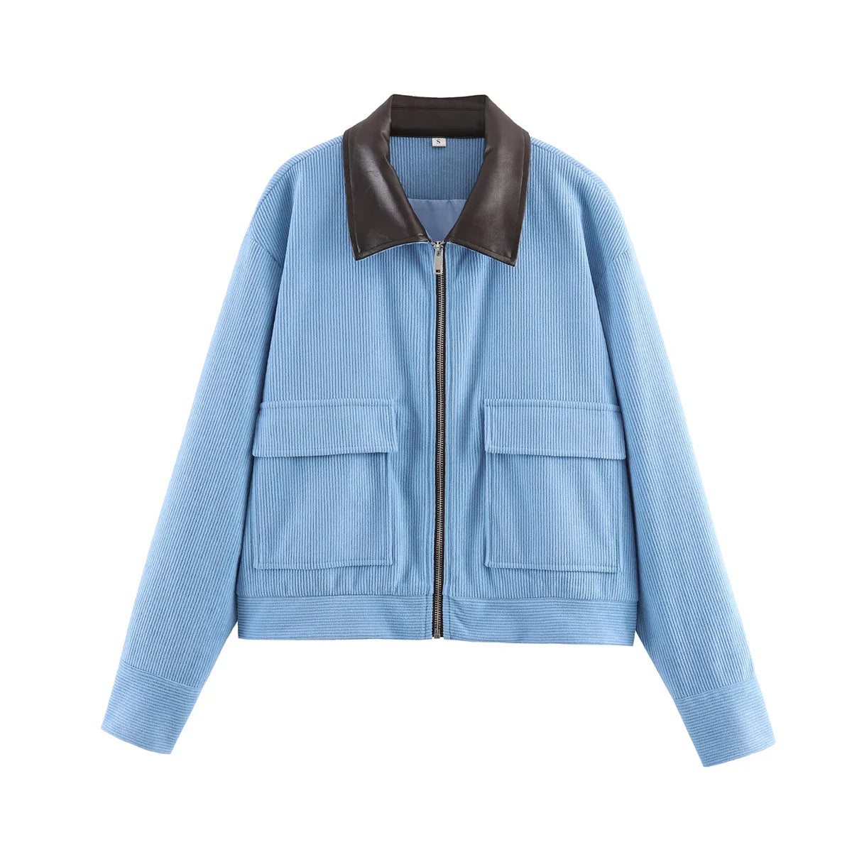 SLTNX Spring Pink Casual Jacket Women's Loose Fit Streetwear Front Zipper Pockets Lounge Wear Daily Outerwear LadyShow.Store