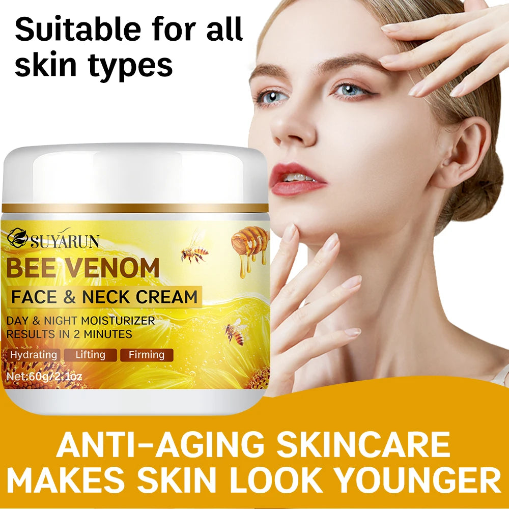 SUYARUN Bee Venom Collagen Anti-Aging Face YELLOW Cream | Firming Lifting Moisturizer | Wrinkle Reduction | 24H Hydration. Pi-Mart
