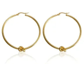 Luxury Shiny Zircon Hoop Earrings for Women Trendy Golden Stainless Steel Wed Ear Geometric Circle Earring Jewelry Pendientes Pi-Mart