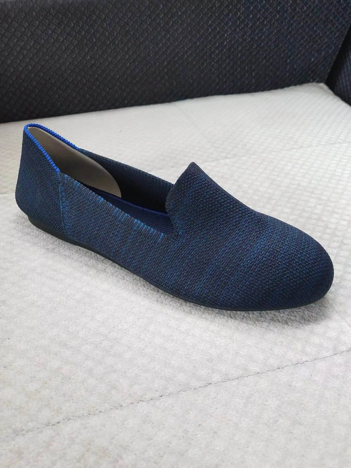 Maggie's Walker Women's Stretchable Soft Bottom Knitted Flats Spring Shallow-mouth Washable Casual Loafers Size 35~40 LadyShow.Store