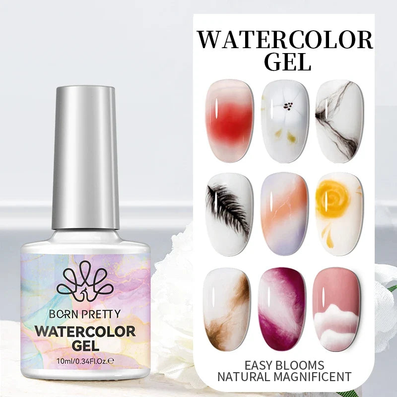 BORN PRETTY 10ml Jelly Nude Gel Nail Polish 50 Colors Semi Transparent Nail Art Nail Supplies Soak off UV LED Nails Gel Varnish Tri Light Beauty