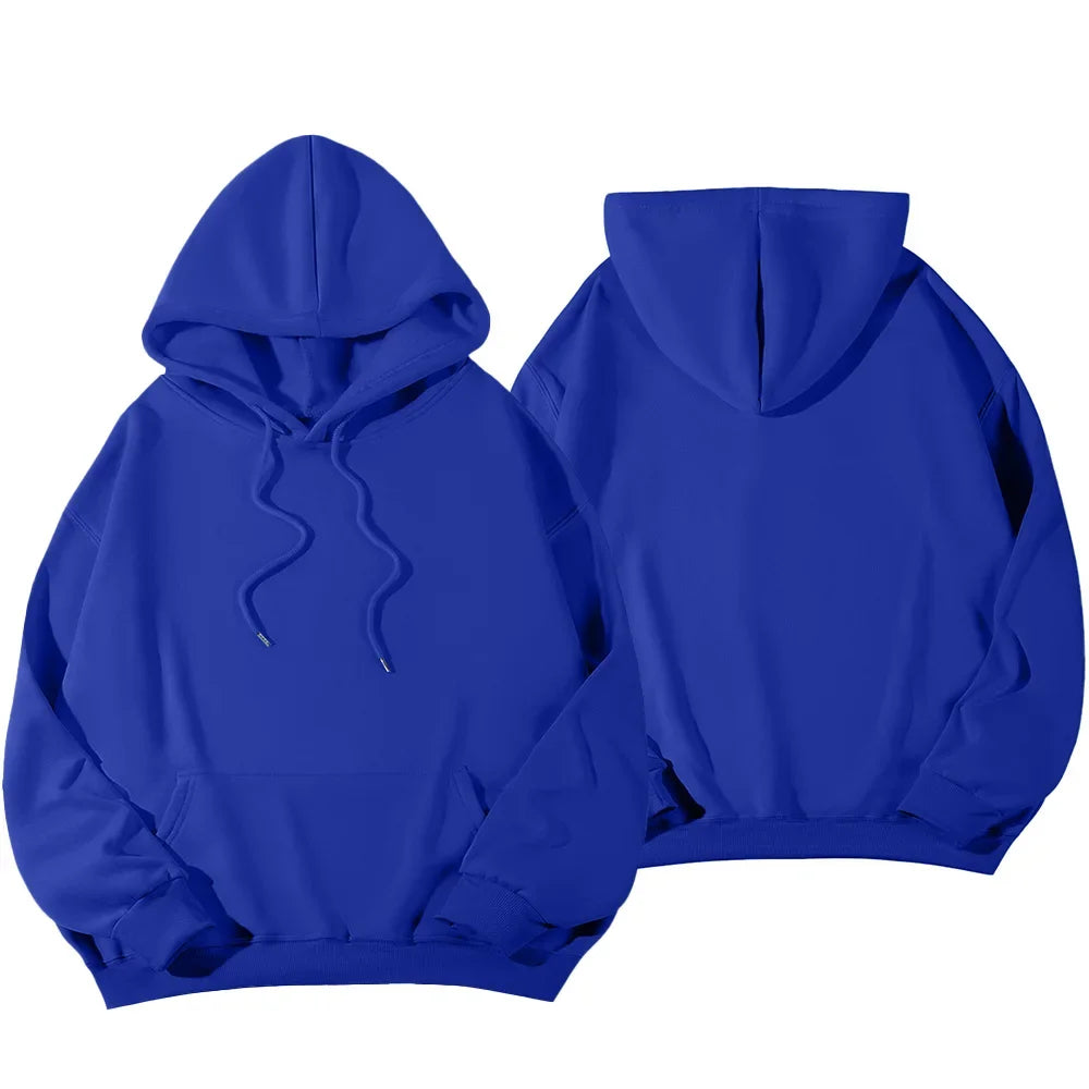 Women's Hoodies Pullover Spring Autumn Casual Hoodie 2026 Sweatshirts Solid Color Hoodies Oversize Black Sweatshirt Women Top LadyShow.Store