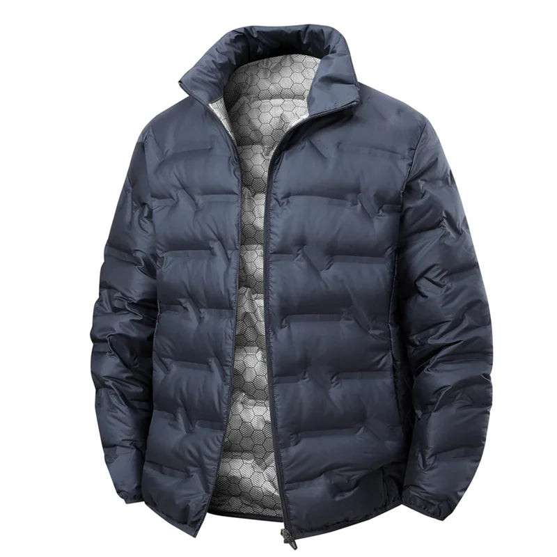 Men Winter New White Duck Down Jacket Warm Thick Stand Collar Windproof Puffer Jacket High Quality Waterproof Jacket Male 8XL LadyShow.Store