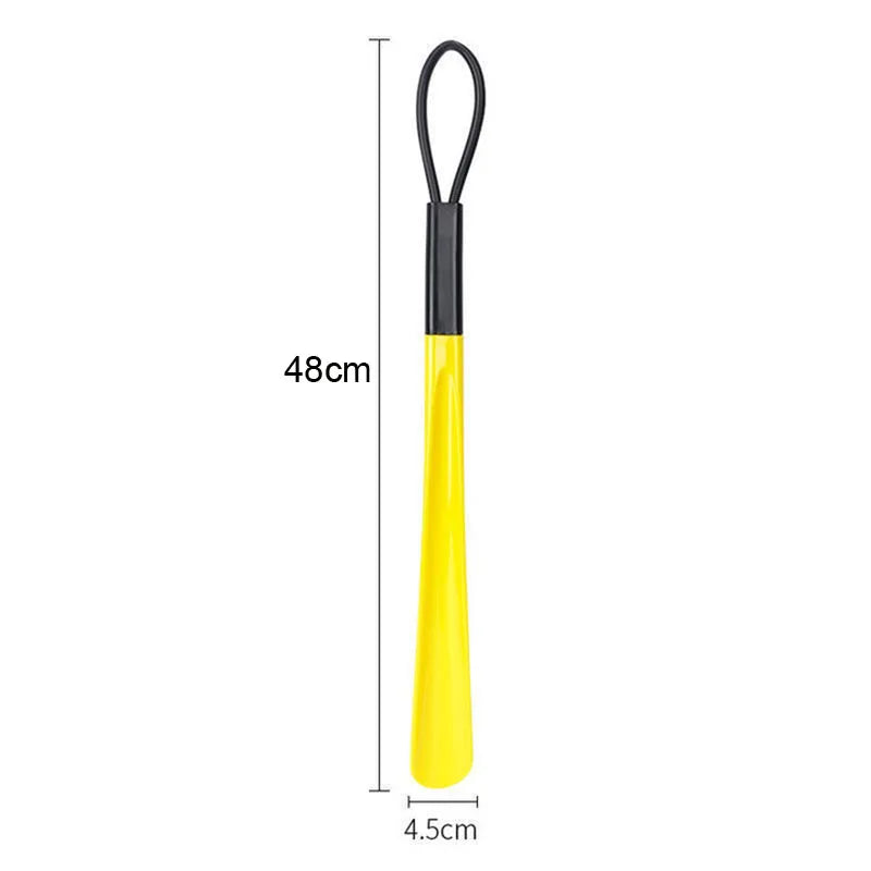 1pc Extra long flexible plastic shoe horns do not require bending durable shoe spoons for pregnant women wearing shoe assistants Pi-Mart