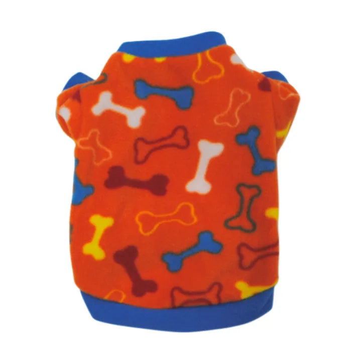 Chihuahua Clothes Cute Printed Small Dog Clothes French Bulldog Dogs Clothes Pets Warm Fleece Dog Winter Coat Puppy Dog Costume Pi-Mart