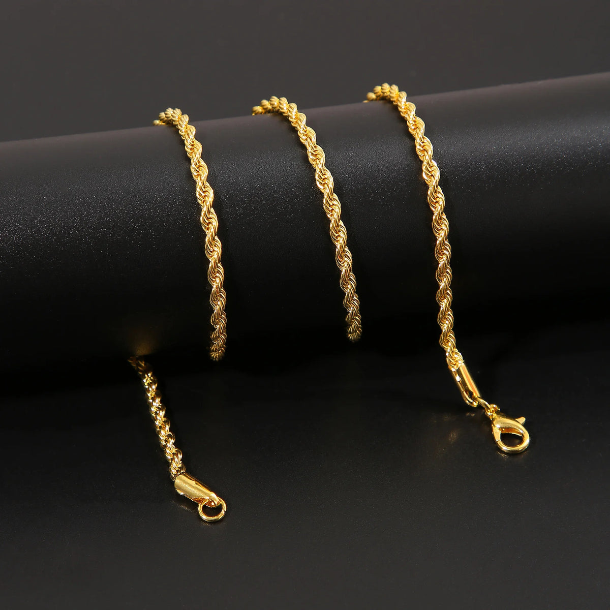 New Simple Classic Rope Chain for Men Women Necklace Casual Punk Stainless Steel Figaro Twisted Cuban Chain Necklace Jewelry Pi-Mart