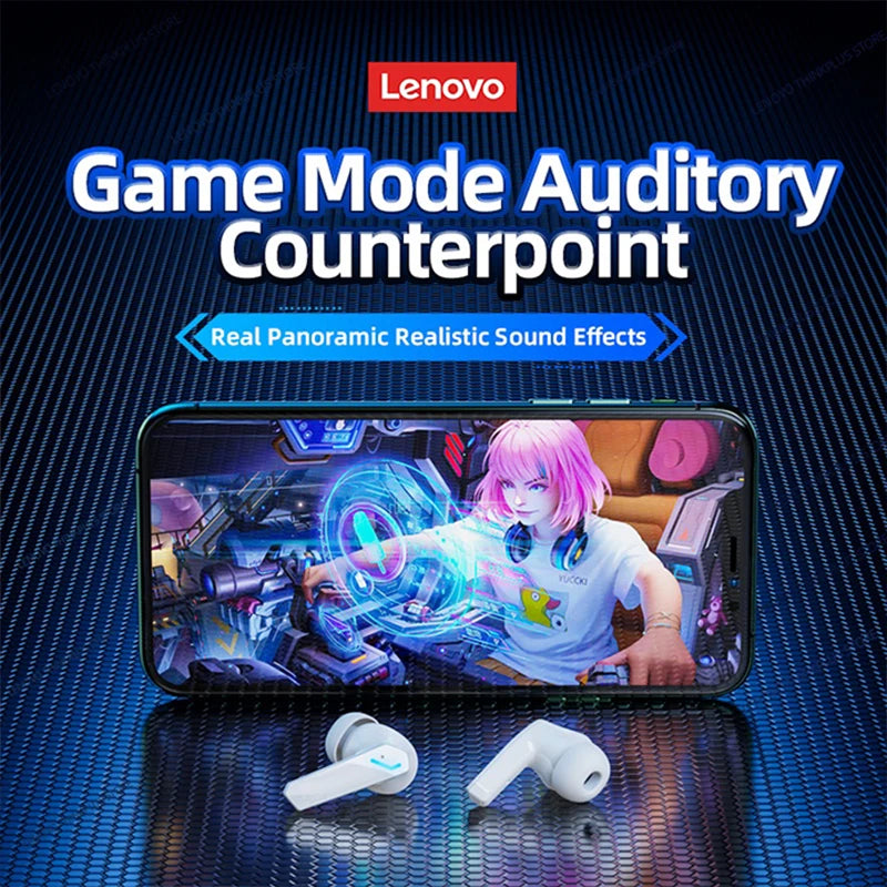 Choice Lenovo GM2 Pro Wireless Bluetooth Headset Gamer Earbuds Wireless Headphones Music Dual Mode Earbuds Music Sport Bluetooth Pi-Mart