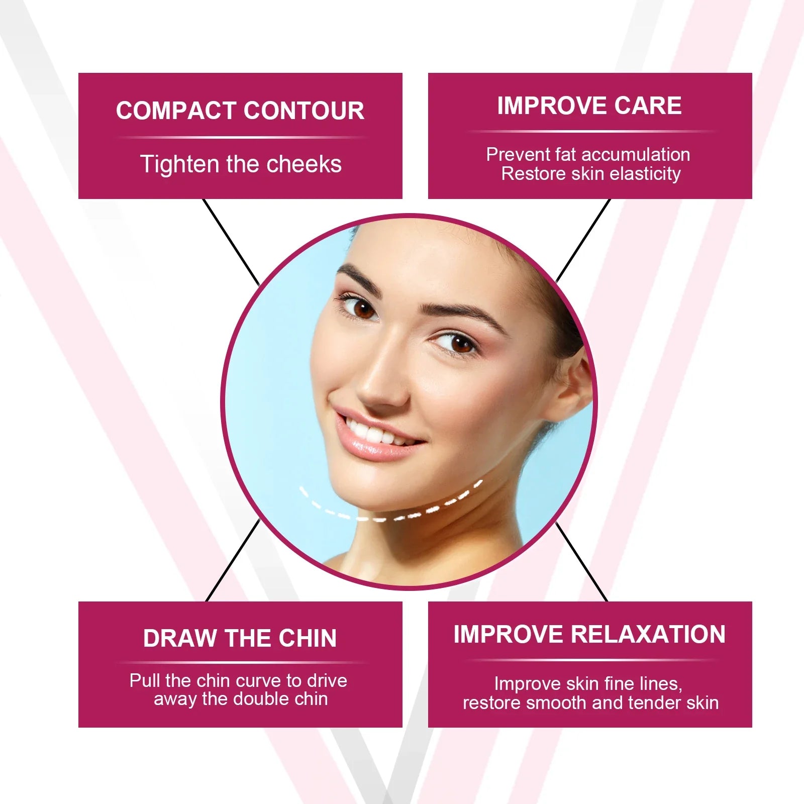 V-Shape Face Slimming Cream Remove Double Chin Firming Lifting Face Line Fat Burning Anti Aging Beauty Massage Care Products Tri Light Beauty