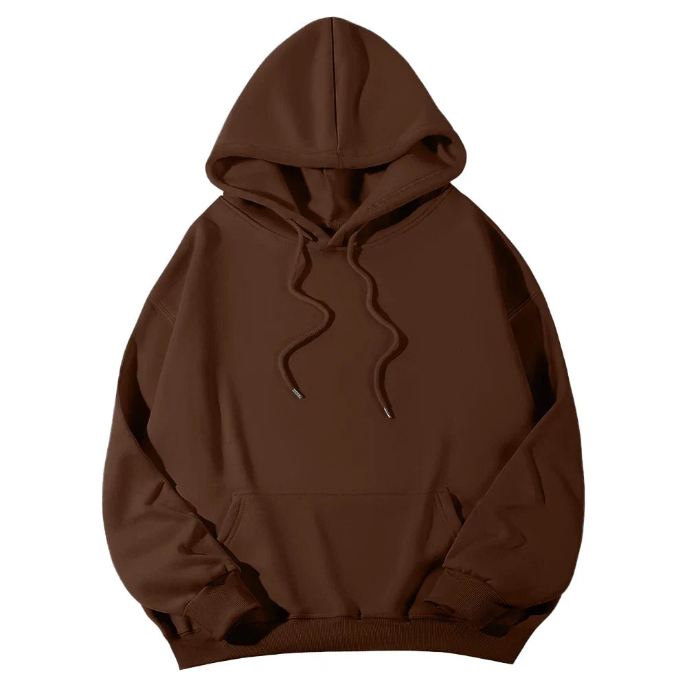 Women's Hoodies Pullover Spring Autumn Casual Hoodie 2026 Sweatshirts Solid Color Hoodies Oversize Black Sweatshirt Women Top LadyShow.Store