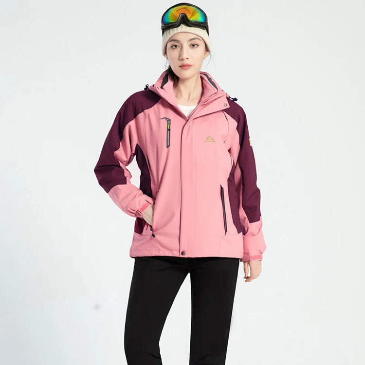 TRVLWEGO Women's Waterproof Hiking Jacket Windproof Windbreaker Camping Hunting Climbing Trekking Fishing Coat Outdoor Clothing Pi-Mart
