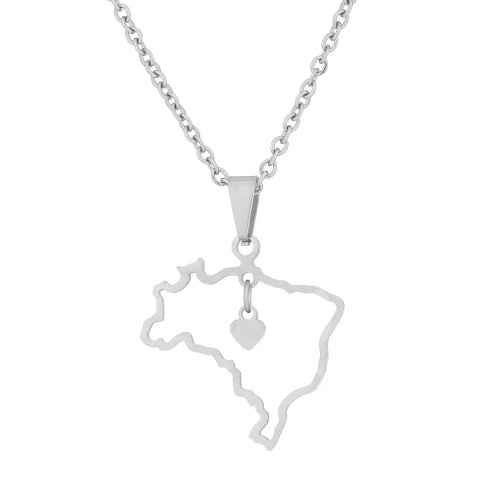 Stainless Steel Creative Steel Ball Chain Necklace Pi-Mart