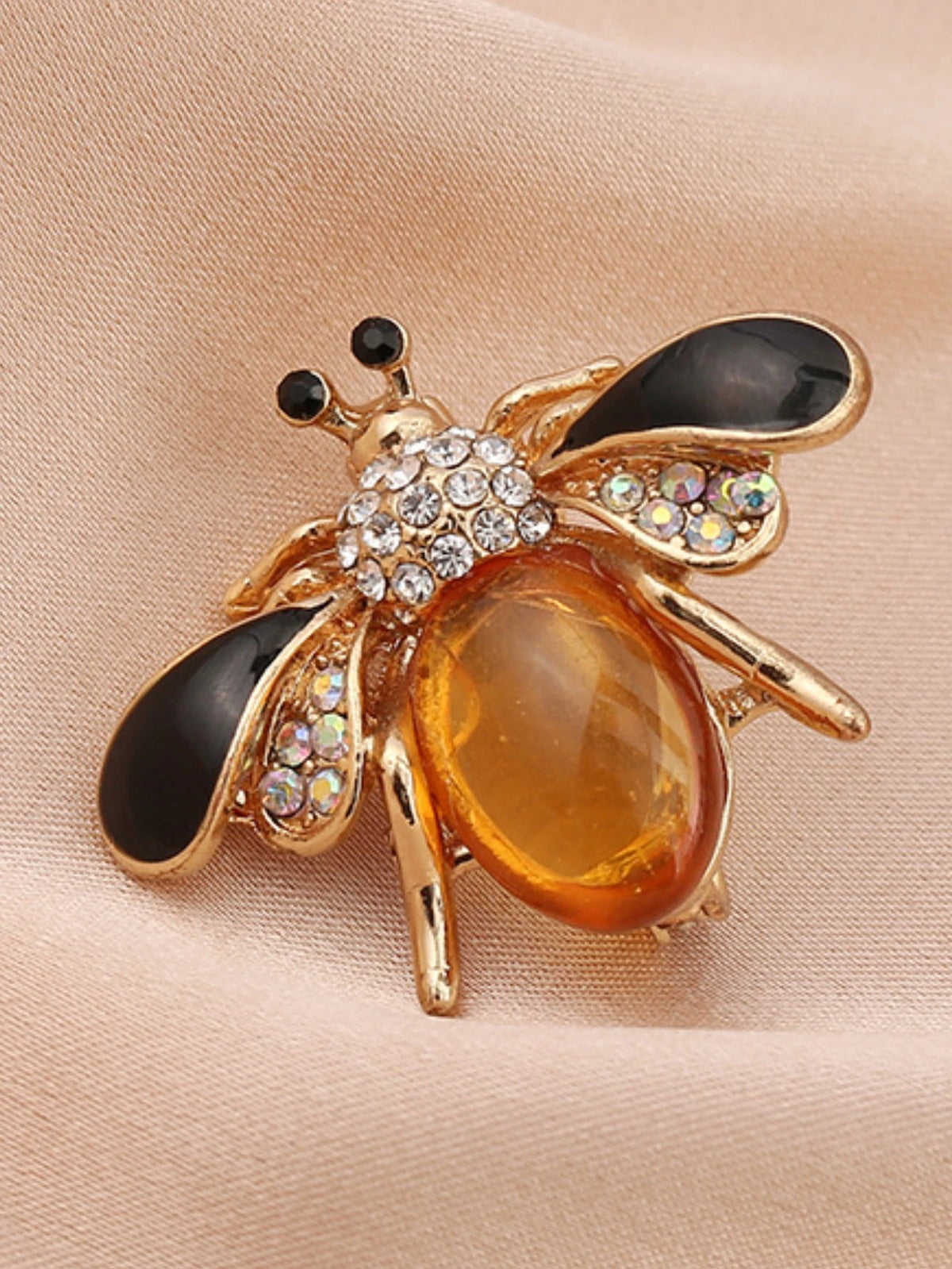 1PC Women's Fashion Trend Personalized Imitation Pearl Bee Brooch Pin Jewelry Suitable for Outdoor Dating, Party, Festival Gifts Pi-Mart