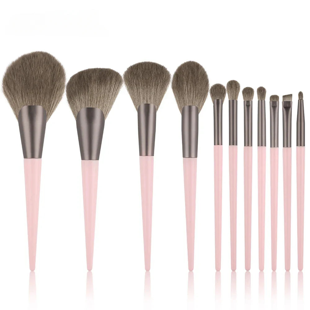 13/33pcs Professional Makeup Brush Set with Accessories for Combination Skin- Featuring Soft Brushes，Suitable for Beginners Tri Light Beauty