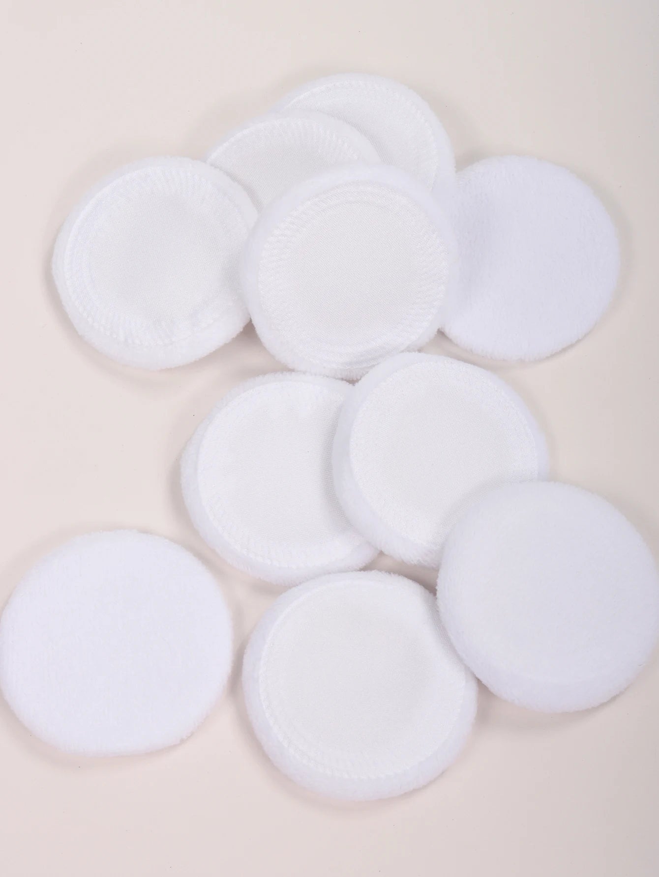 2-5-10-20Pcs Portable and Practical High-Grade White Round Powder Puff for Base and Fixing Makeup Pi-Mart