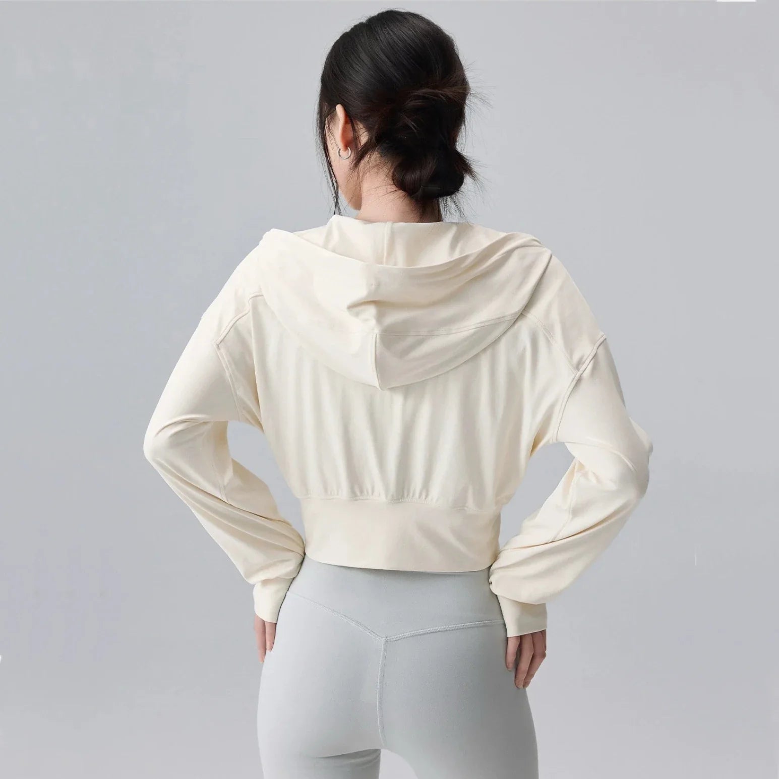 Women's Hooded Running Jacket Cycling Coat Yoga Jogging Shirt Tights Outdoor Sports Gym Clothing Running Wear Sportswear LadyShow.Store