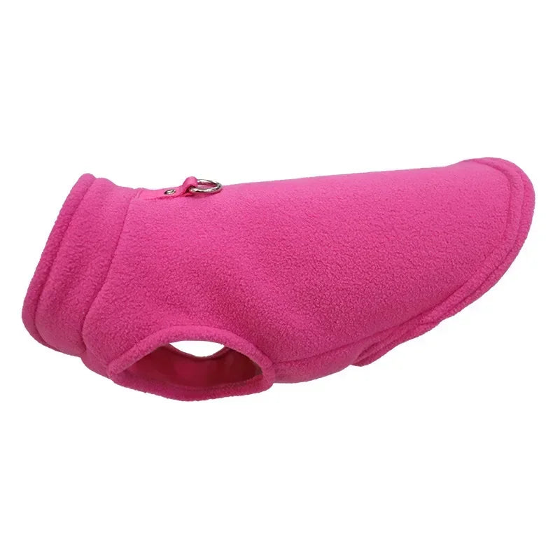 Warm Fleece Dogs Clothes Pet Dog Jacket Vest With D-Ring For Small Dog Cats Clothing French Bulldog Costumes Chihuahua Coat LadyShow.Store