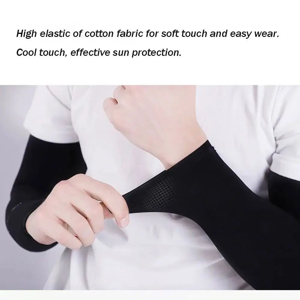 2Pcs Arm Sleeves Warmers Sports Sleeve Sun UV Protection Hand Cover Cooling Warmer Running Fishing Cycling Pi-Mart