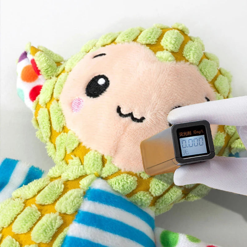 Cute Animals Plush Dogs Cats Toy Interactive Squeaky Puzzle Toy Bite Resistant Teeth Grinding Cleaning Pet Chewing Supplies Pi-Mart