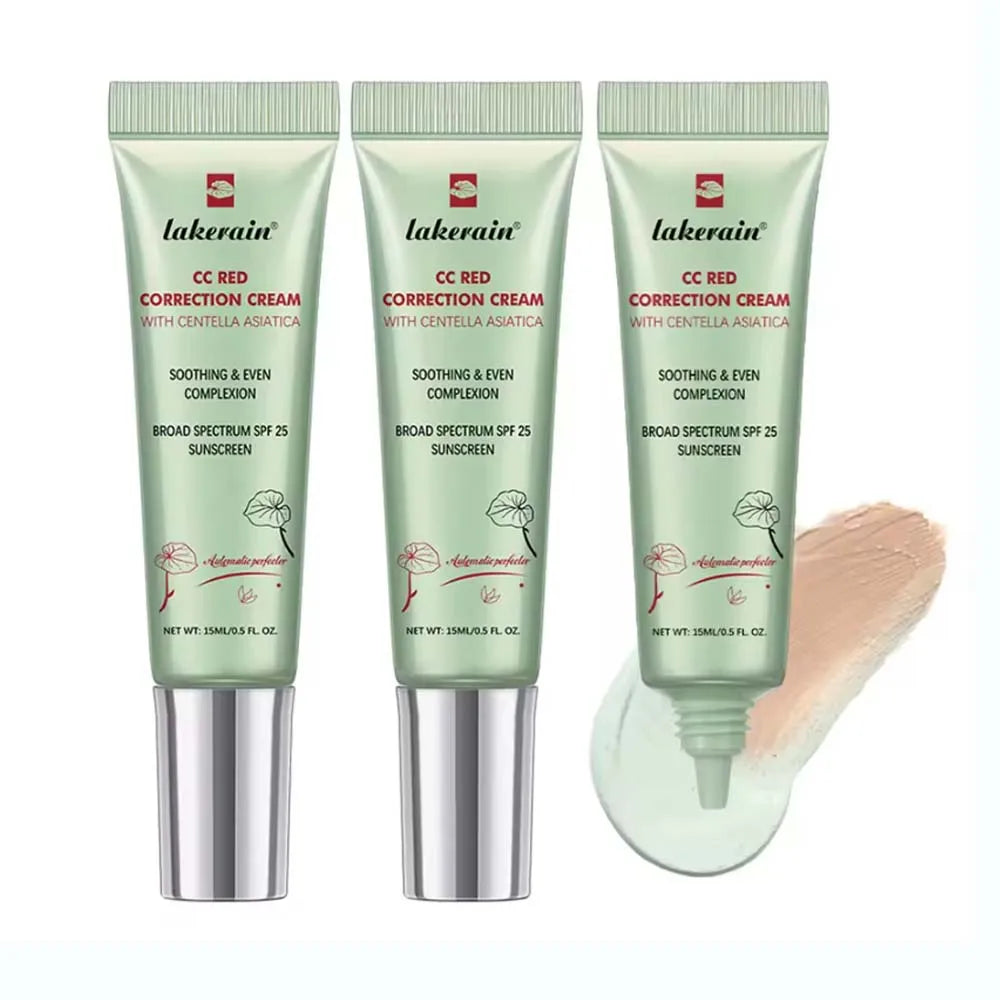 CC Cream Color Changing Liquid Foundation Centella Korean High Coverage Foundation Foundation Cream for Face Base Makeup Tri Light Beauty