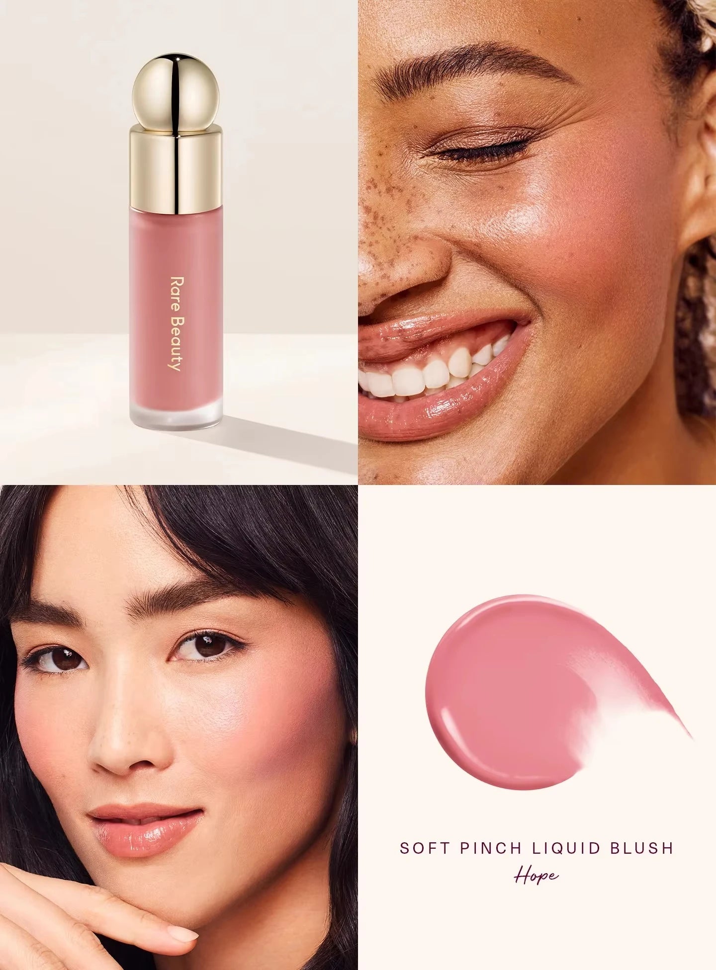 Rare Beauty Soft Pinch Tinted Lip Oil Stain Lip Gloss Delight Hope Happy Wonder Liquid Blush Makeup Cosmetics Face Eye Blusher Pi-Mart